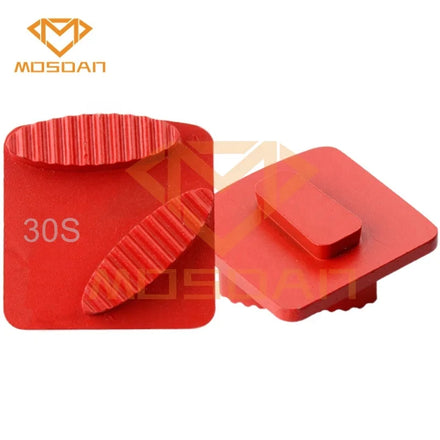 Redi Lock Double Ripple Coffins Oval Segment Diamond Grinding Pad Plate for Concrete