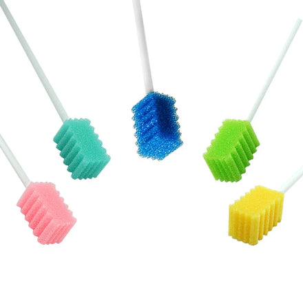 Factory Disposable Oral Care Sponge Swab Foam Toothbrush Mouth Cleaning Swabs for Baby & Daily Nursing Use