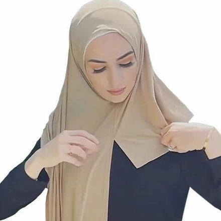 Maldives Soft Comfortable Wraps Women Muslim Tudung Malaysia Headscarf Stretchy Jersey Instant Hijab Bawal Shawl
