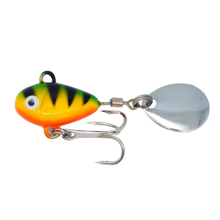 Cheap 50mm Aluminum Minnow Lure Jigging Vib Wobblers Spinner with Treble Hooks for Carp and Pike Fishing