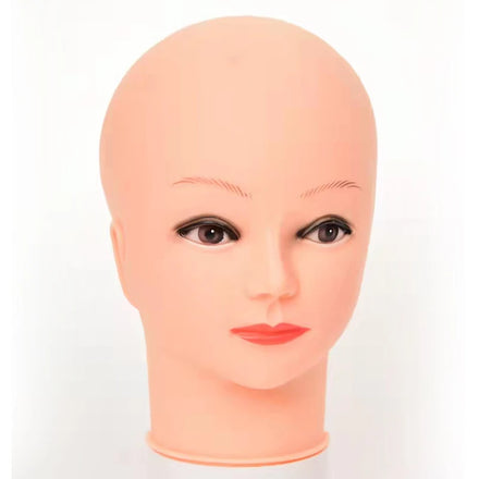 2022Hot Sale Cosmetology Manikin Head Female Dolls Makeup Practice Training Head Bald Mannequin Head Without Hair