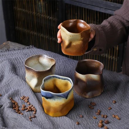280ml Dropshipping Creative Vintage Ceramic Style Ceramic Coffee Mug Water Cup Drinkware Juice Tea Gift