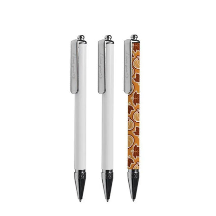 China Warehouse Sublimation Pen White Metal Blank Retractable Touch Screen Stylus Pen for Sublimation Printing