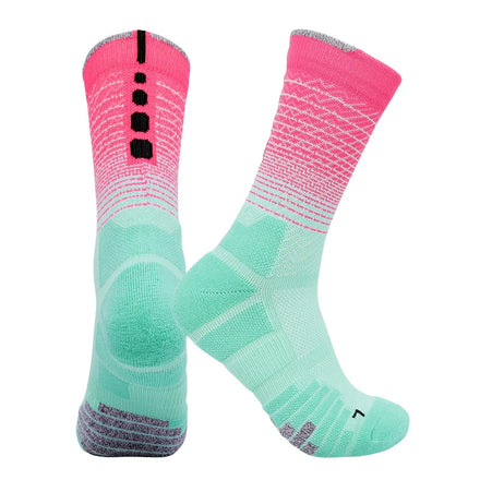 Men Towel Bottom Professional Basketball Socks Men's Long Mid-tube Socks Women's Cycling and Running Sports Socks