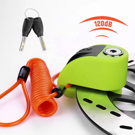 New Design 120dB Anti-Theft Waterproof Scooter Locks Motorcycle Security Alarm Disc Brake Lock for Bike & Motorcycle