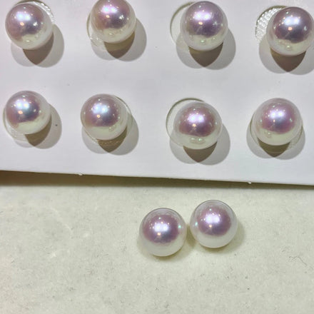 China 3A Akoya Factory Direct Wholesale Freshwater Earrings White Half-Hole Perfect Culture-Perfect Freshwater Manufacturer