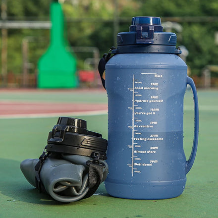 New Arrivals Sublimation Workout Wide Mouth Fitness Large Motivational Water Bottle With Time Marker