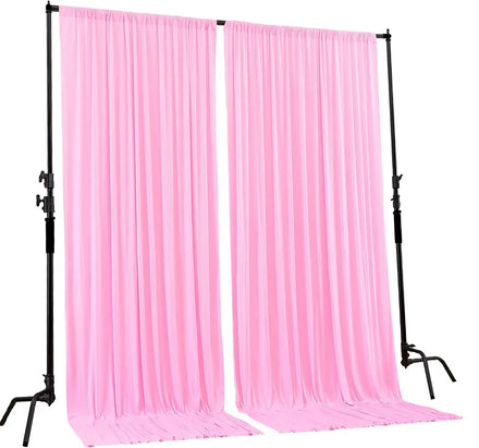 5Ftx10Ft Customized Color Event Backdrop Drapes for Wedding Party Home Decorations Polyester Fabric Panels