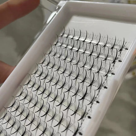 7d 9d Ultra Speed Wispy Pre Made Lashes Bulk 0.05mm 0.07mm Hybrid Premade Spikes Fan Pointy Base Wispy Spike Premade Volume Fans