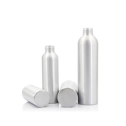 Aluminium 50ml 100ml 150ml Water Lotion Oils Empty Metal Packaging 250ml Silver Alum Bottle With Aluminium Screw Lid Cosmetic