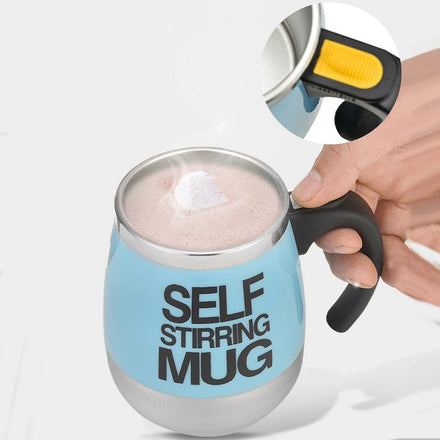 Best Seller 450ml Stainless Steel Double Wall Self Stirring Eco-Friendly Office Cup Coffee Mug