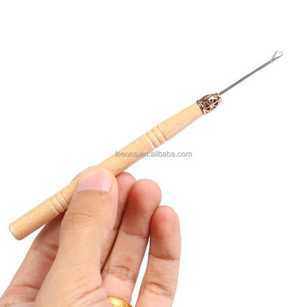 Leeons Professional Hair Extension Tools Hair Crochet Needle for Linking Micro Rings Loop Needle Hair Extension