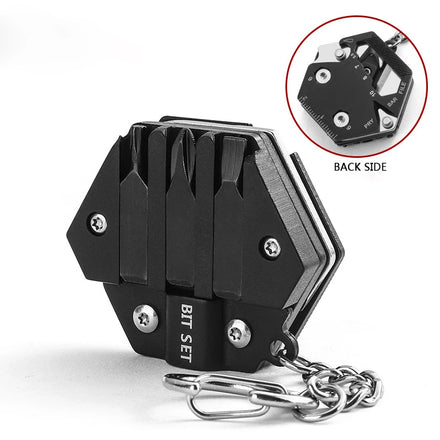 Custom LOGO Key Chian Folding Coin EDC Gadgets Screwdriver Knife Giveaway Mini Gifts Stainless Steel Pocket Keychain Multi Tool