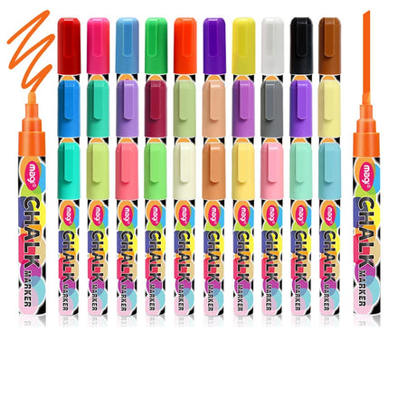Non-toxic 8-colors Liquid Chalk Marker Pen for Paper 3mm Round Toe Tip