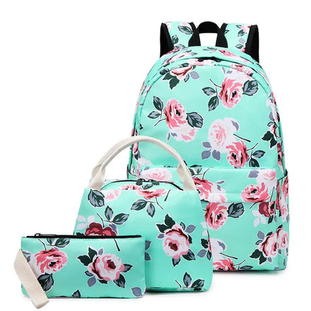 Wholesale Trendy Waterproof School Bag Set Kids Bagpack 3-piece Backpack With Lunch Bag for Boy Girl Teenagers