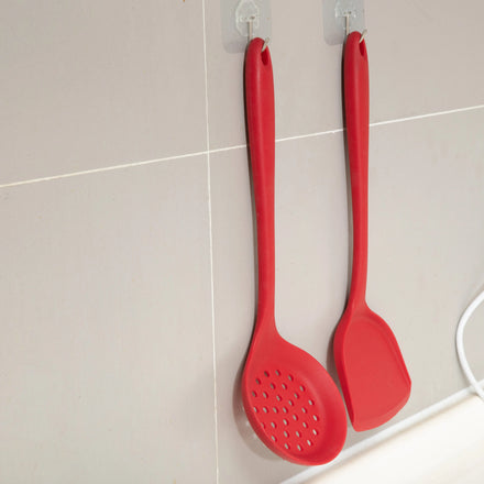OEM ODM Kitchen Hot Selling Silicone Spatula Plus Long Integrated Spatula Stir Fry Soup Spoon Kitchen Cooking Utensils Scraper
