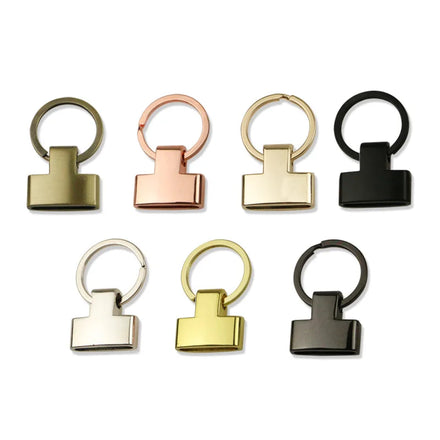 25mm Zinc Alloy Car Key Ring Buckle - Bag Hardware Accessory Leather Strap Connector Keychain for Handbags/Wallets