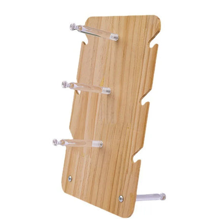 New Natural Wooden Sunglasses Display Stand Glasses Rack Holder Custom logo