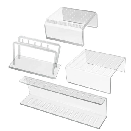 Acrylic Square Fashionable Washable Body Piercing Jewelry Display Stand Holder Earring Belly Barbell Storage Rack Wholesale