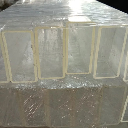 Yishun Factory Price Custom Clear Rectangle Shape PMMA Tube Plastic Acrylic Rectangular Square Pipe