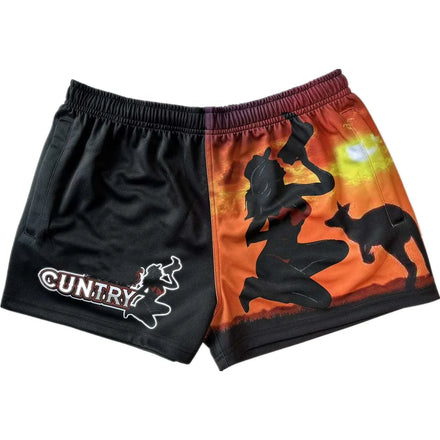 Promotional Breathable Polytwill Anti-Bacterial Plus Size Quick Dry Custom Tag Footy Rugby Casual Shorts for Adults