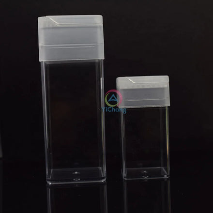 Low MOQ 2oz Glitter Container Round Square Glitter Shaker Plastic Empty Glitter Jars
