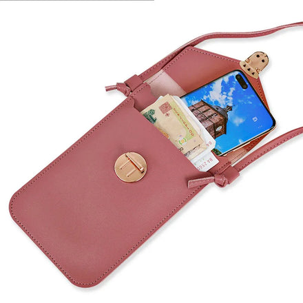 Factory Price Women's Wallet Shoulder Mini Leather Bags Straps Mobile Phone Big Card Holders Wallet Handbag Girls Money Pockets