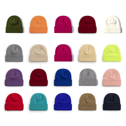 Custom Logo Embroidered Acrylic Beanie Hat Sport Knitted Hat for Beach or Business Scene Made From Durable Material