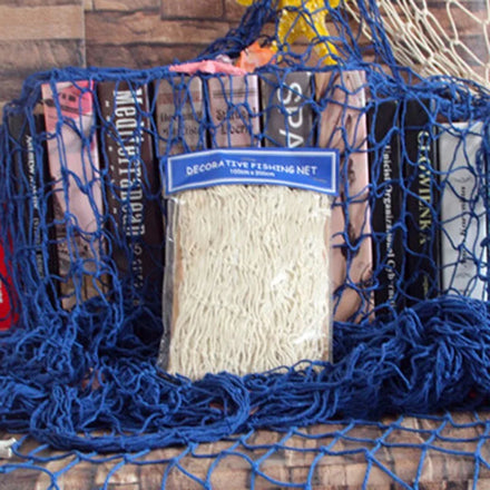 Home Fishing Net Fish Net Hanging Ornaments Mediterranean Style Wall Decor Hanging Props Nautical Ocean Theme