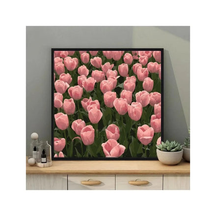 Dropshipping Abstract Red Flowers Painting 100% Hand Painted Oil Painting on Canvas Modern Wall Art Painting for Living Room
