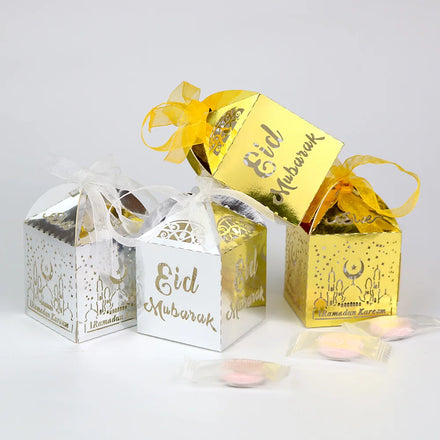Ramadan Decoration Gift Candy Box for Eid Mubarak Hajj Ramadan Party Decor Muslim Event Party Favors