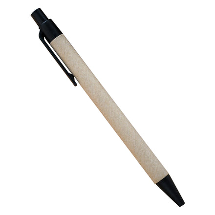 Promotional Eco Friendly Black Kraft Paper Barrel Pens Premio Rolling Ball Pens School