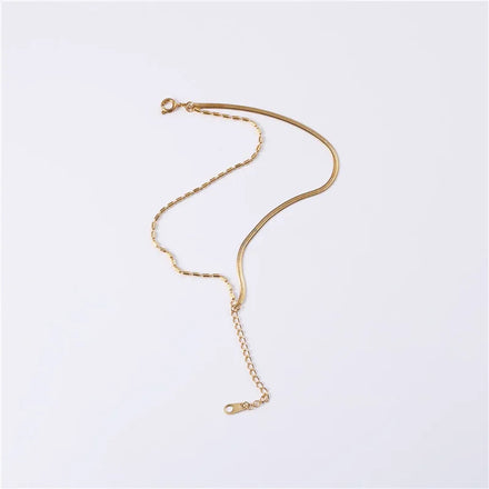 Fenny Waterproof Geometric Creative Cylinder Snake Chain Mixture Chain Bracelet Double Layer Stainless Steel Jewelry Wholesale