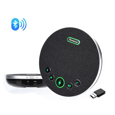 DSP Tech Conf Speaker Tenveo BT5.0 Version USB Wireless Speakerphone Microphone for Middle Conference Room