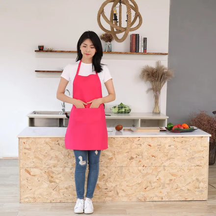 Wholesale Custom Logo Waterproof Restaurants Polyester Man Woman Black Blank Bib Kitchen Chef Cooking Aprons
