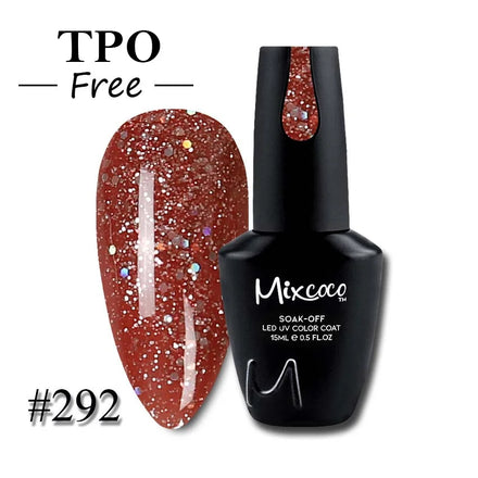 Mixcoco Custom Nail Polish Hema Free Sample Gel Polish 299 Colors Uv Gel Manicure Soak Off Gel Polish for Ladies