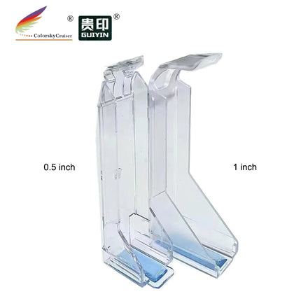 C38 Transparent Acrylic BluePad All-round Cartridge Protective Clip for HP 45 15 TIJ 2.5 TIJ2.5 2588 2588M 25.4mm 1 Inch 100pcs