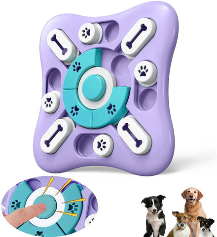 OEM Luxury Level 3 Durable Silicone Reduce Anxiety Interact New Dog Food Puzzle Feeding Toys for IQ Training