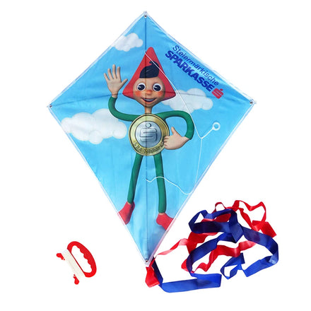 Promotional Cheap Chinese Diamond Flying Kite for Children 70x60cm Fiber Glass Frame Polyester/Nylon Fabric YUANFEI Brand