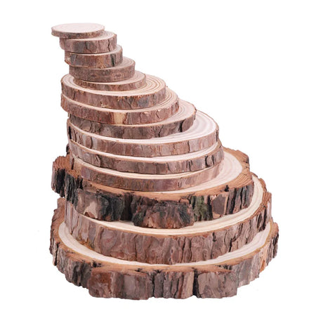 Customized Unfinished Natural Wood Slices Natural Wood Slices DIY Christmas Crafts Unfinished Pined Tree Wooden Slice Coasters