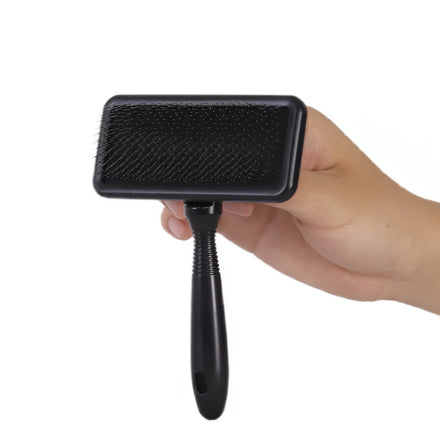 2023 Wholesale Pet Products Grooming Brush New Custom Cute Pet Hair Grooming Brush with Black Cushion and Hard Teeth