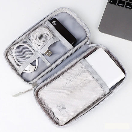 Portable Fashion 20000mAh Power Bank Bag with Zipper Closure Carrying Pouch for Charger USB Cable Hard Drive Earphones