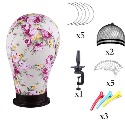 Durable Wig Stand Tripod Mannequin Training Head Stand Hold for Wigs Making Adjustable Wigs Head Stand Tripod for Canvas Head