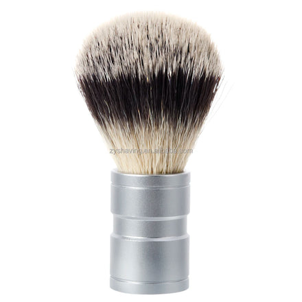 ZY Men's Shaving Brush Synthetic Hair Barber Brush for Travel and Home Use Beard Brush Wet Shaving Nylon Brush OEM Brand