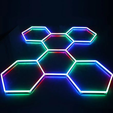 Mix Colors Changing Honeycomb Lighting Luxury Hexagonal Rgb Lights in Nightclubs