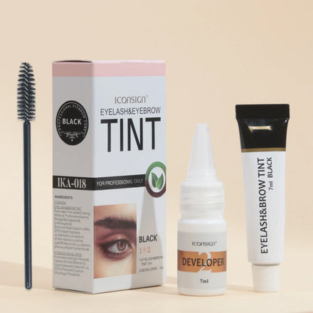 Custom Semi Permanent Eyebrow & Eyelash Henna Tint Gel Kit Private Label Brow Lash Dye Supplies