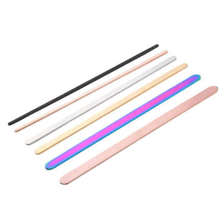 Unfinished 16cm Flat Stainless Steel Bracelets Newest Trendy Colorful Custom DIY Bangles Blank Engraved Bangle