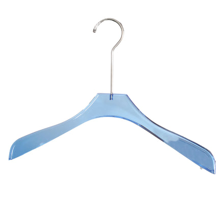 Custom Logo Transparent Acrylic Eco-Friendly Modern Clothing Organizer Hanger Stainless Steel Hook Anti-slip for Adult Clothes