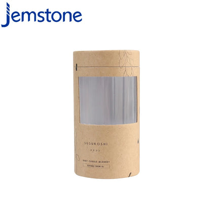Eco Friendly Cylinder Packaging Kraft Paper Tube Box Paper Round Tea Packaging Tube With Clear Pvc Window