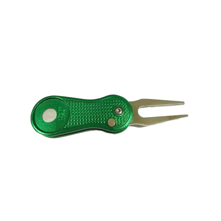 Factory Wholesale Retractable Golf Pitch Fork Divot Repair Tools with Customized Ball Marker